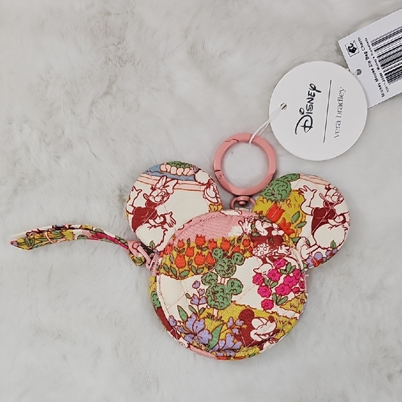 Vera Bradley Disney Mickey Mouse Zip Bag Charm - Picture 3 of 10